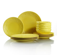 Load image into Gallery viewer, IVY 16 PCS YELLOW DINNER SET
