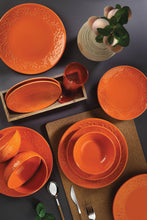 Load image into Gallery viewer, IVY 16 PCS ORANGE DINNER SET
