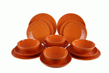 Load image into Gallery viewer, IVY 16 PCS ORANGE DINNER SET
